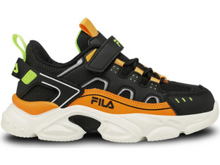 Fila Memory Spinel 3 Παιδικά Sneakers Μαύρα Πορτοκαλί 7YF33002-055