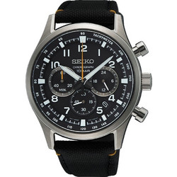 Seiko Conceptual Ανδρικό Ρολόι Χρονογράφος με Μαύρο Υφασμάτινο Λουράκι SSB449P1