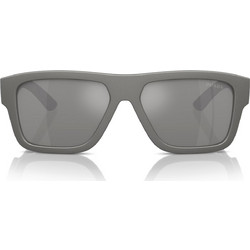 Prada PS04ZS 16X7W1 Ανδρικά Γυαλιά Ηλίου Τετράγωνα Κοκάλινα Γκρι με Μαύρο Φακό