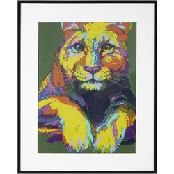 Craft Sensations Panther Colourful Καμβάς Diamond Painting Kit 50x40cm CR2021-21GE