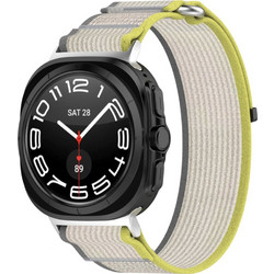 Techsuit Watchband W054 Λουράκι Υφασμάτινο Yellow / Grey (Samsung Galaxy Watch Ultra)