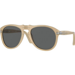 Persol PO0649 1169B1 Ανδρικά Γυαλιά Ηλίου Aviator Κοκάλινα Μπεζ με Μαύρο Φακό