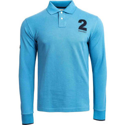 Hackett Ανδρική Μπλούζα Polo Μακρυμάνικη Γαλάζια HM550025-596