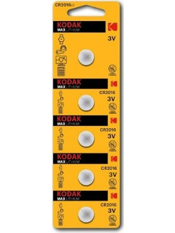 Kodak Max Lithium CR2016 5τμχ