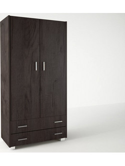 Δίφυλλη Ντουλάπα Ρούχων Wenge 105x50x180 500-00320