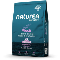 Naturea Miacis Adult & Kitten Grain Free with Salmon, Chicken, Rabbit & Anchovies 2kg