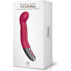 NMC Titanz 8" Vibrator Δονητής G-Spot 20cm Κόκκινος