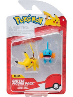Jazwares Pokemon Battle Figure Pack W04 Pikachu & Mudkip JW003355