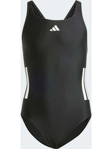 Adidas 3-Stripes Αθλητικό Παιδικό Μαγιό Ολόσωμο για Κορίτσι Μαύρο JN6577