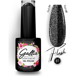 Gellie Flash 61 Glitter Ημιμόνιμο Βερνίκι Νυχιών 10ml