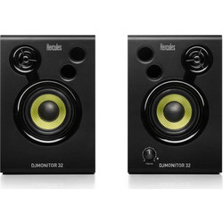 Hercules DJ 32 Αυτοενισχυόμενα Ηχεία 30W Μαύρα (Ζεύγος)