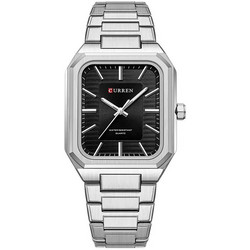 Curren Ανδρικό Ρολόι με Ασημί Μεταλλικό Μπρασελέ 8457 Silver/Black