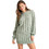 Funky Buddha Mini Καθημερινό Φόρεμα Πλεκτό Πράσινο Mint FBL010-100-13