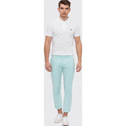 Lacoste Ανδρικό Παντελόνι Chino Slim Εφαρμογή Τιρκουάζ HH7398-CCV