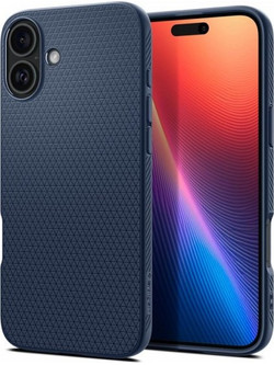 Spigen Liquid Air Back Cover Navy Blue (iPhone 16)