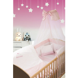 Dimcol Princess 33 Κουνουπιέρα Κούνιας Ροζ 490x160cm
