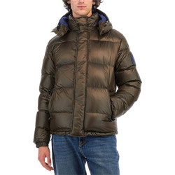 La Martina Ανδρικό Μπουφάν Χειμωνιάτικο Puffer Καφέ 3LMZMO021-03165