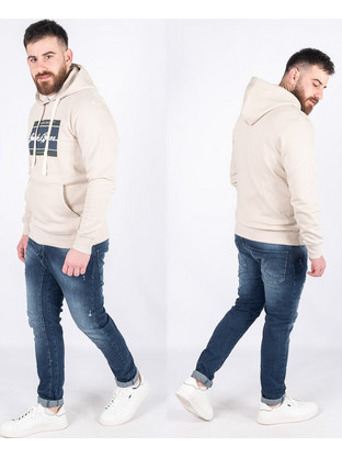 Back2Jeans Ανδρικό Τζιν Παντελόνι Ελαστικό Slim Εφαρμογή Navy Μπλε T1