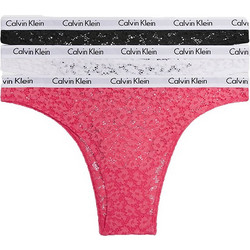 Calvin Klein Γυναικεία Slip με Δαντέλα 3Pack 000QD3925E-BP3