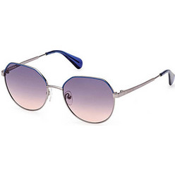Max & Co MO0060 14W Γυναικεία Γυαλιά Ηλίου Στρογγυλά Μεταλλικά Χρυσά με Μωβ Φακό
