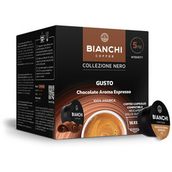 Bianchi Κάψουλες Espresso Gusto Chocolate Aroma Espresso Συμβατές με Μηχανή Dolce Gusto 16τμχ