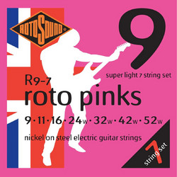 Rotosound R9-7 Σετ 7 Χορδές Ηλεκτρικής Κιθάρας Nickel Plated Steel 9-52" Medium Tension