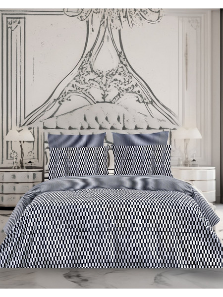 Makis Tselios Σετ Πάπλωμα King Size 240x260 Check