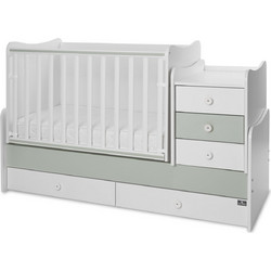 Lorelli Maxi Plus New Πολυμορφική Κούνια για Στρώμα 62x110cm White Milky Green 10150580040P