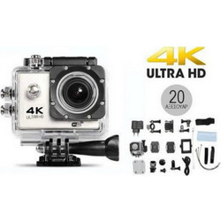 QY-08K Action Camera HD Υποβρύχια με Οθόνη 2" Λευκή