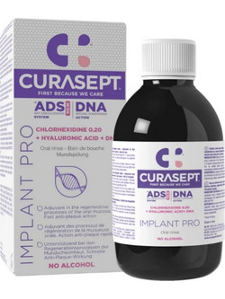 Curasept ADS Implant Pro 0.2% Στοματικό Διάλυμα κατά της Ουλίτιδας της Περιοδοντίτιδας & της Πλάκας 200ml