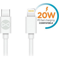 Forever USB-C to Lightning Cable 20W 1m White 5900495900203