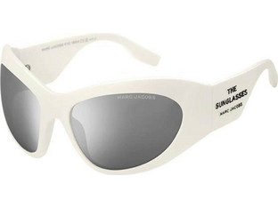Marc Jacobs MARC773S SZJ Γυναικεία Γυαλιά Ηλίου Oversized Κοκάλινα Λευκά με Γκρι Φακό