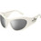 Marc Jacobs MARC773S SZJ Γυναικεία Γυαλιά Ηλίου Oversized Κοκάλινα Λευκά με Γκρι Φακό