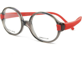 Minima MINJ23CJ29 Παιδικός Σκελετός Γυαλιών Οράσεως Κοκάλινος Λαστιχένιος Μαύρος Κόκκινος