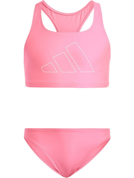 Adidas Logo Αθλητικό Παιδικό Μαγιό Bikini Set για Κορίτσι Ροζ JG8829