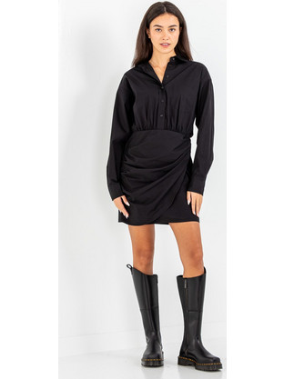 Scotch & Soda Mini Βραδινό Φόρεμα Ντραπέ Μαύρο 177727-6647