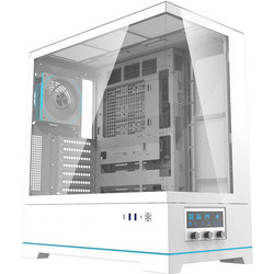 Darkflash DY451 Pro with Fan White Gaming Midi Tower Κουτί Υπολογιστή με Πλαϊνό Παράθυρο