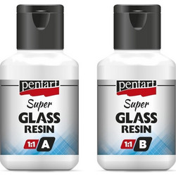 Pentart Super Glass Ρητίνη Υγρού Γυαλιού 2 Συστατικών 80ml