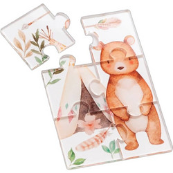 Parisis Μπομπονιέρα Βάπτισης Puzzle Αρκουδίτσα από Plexiglass