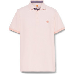 Timberland Ανδρική Μπλούζα Polo Κοντομάνικη Ροζ TB0A6BWGERV