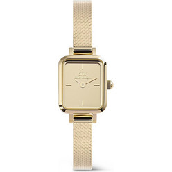 Daniel Wellington Quadro Mini Γυναικείο Ρολόι με Χρυσό Μεταλλικό Μπρασελέ DW00100801