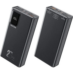 Wekome WP-93 Power Bank 20000mAh 27W με Θύρα USB-A & 4 Θύρες USB-C Power Delivery Black