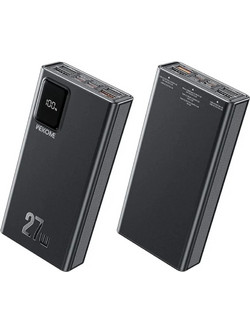 Wekome WP-93 Power Bank 20000mAh 27W με Θύρα USB-A & 4 Θύρες USB-C Power Delivery Black
