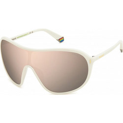 Polaroid Eyewear PLD6216S VK6 Γυναικεία Γυαλιά Ηλίου Μάσκα Κοκάλινα Άσπρα με Ροζ Φακό