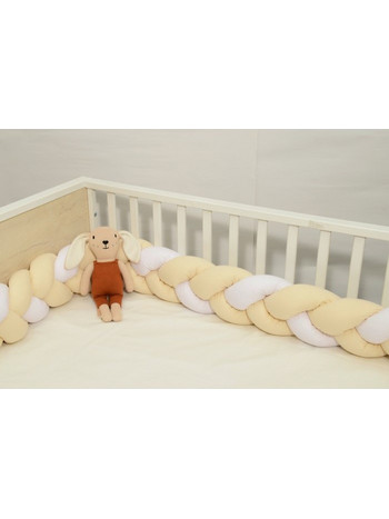 Baby Oliver Des 3140 Πάντα Κούνιας Πλεξούδα Κίτρινο 20x200cm