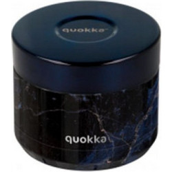 Quokka Black Marble Δοχείο Φαγητού Θερμός Inox 369ml Μαύρο