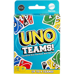 Mattel UNO Teams Επιτραπέζιο Παιχνίδι 7+ Ετών για 2-4 Παίκτες