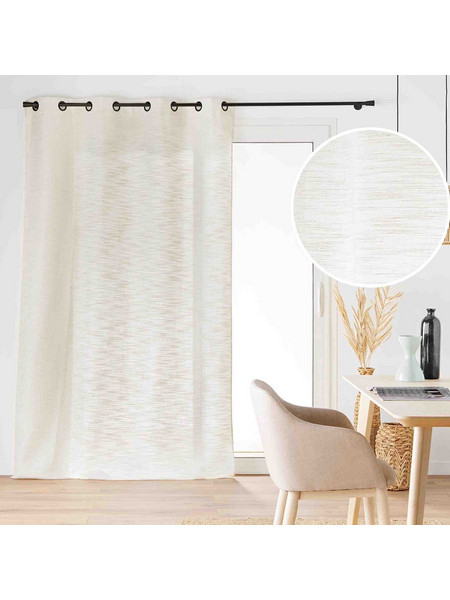 Spitishop Κουρτίνα Παραθύρου με Τρουκς 140x260 Nando 1612724 Μπεζ