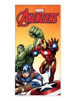Avengers Παιδική Πετσέτα Θαλάσσης Πορτοκαλί 70x140cm 110049