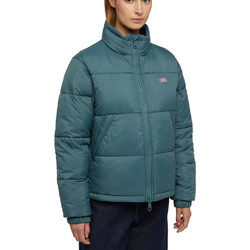 Dickies Alatna Γυναικείο Μπουφάν Χειμωνιάτικο Puffer Κοντό Πετρόλ DIGRE0028
